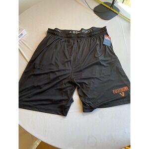 BSN Sports Men 2XL Agility Shorts Black Athletic Football V Gym Training Pocket